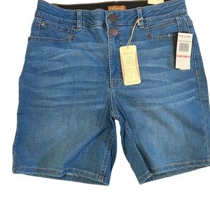 ReCreation FADBLU Denim a stretch Cuffed hem Shorts